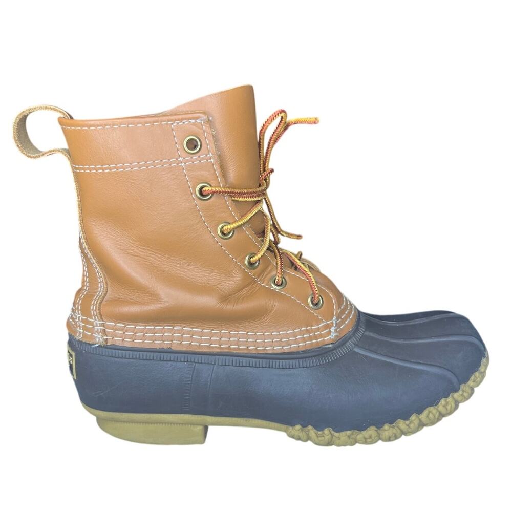 L.L. Bean Women’s Brown Leather Waterproof Duck Boots SIze US 8